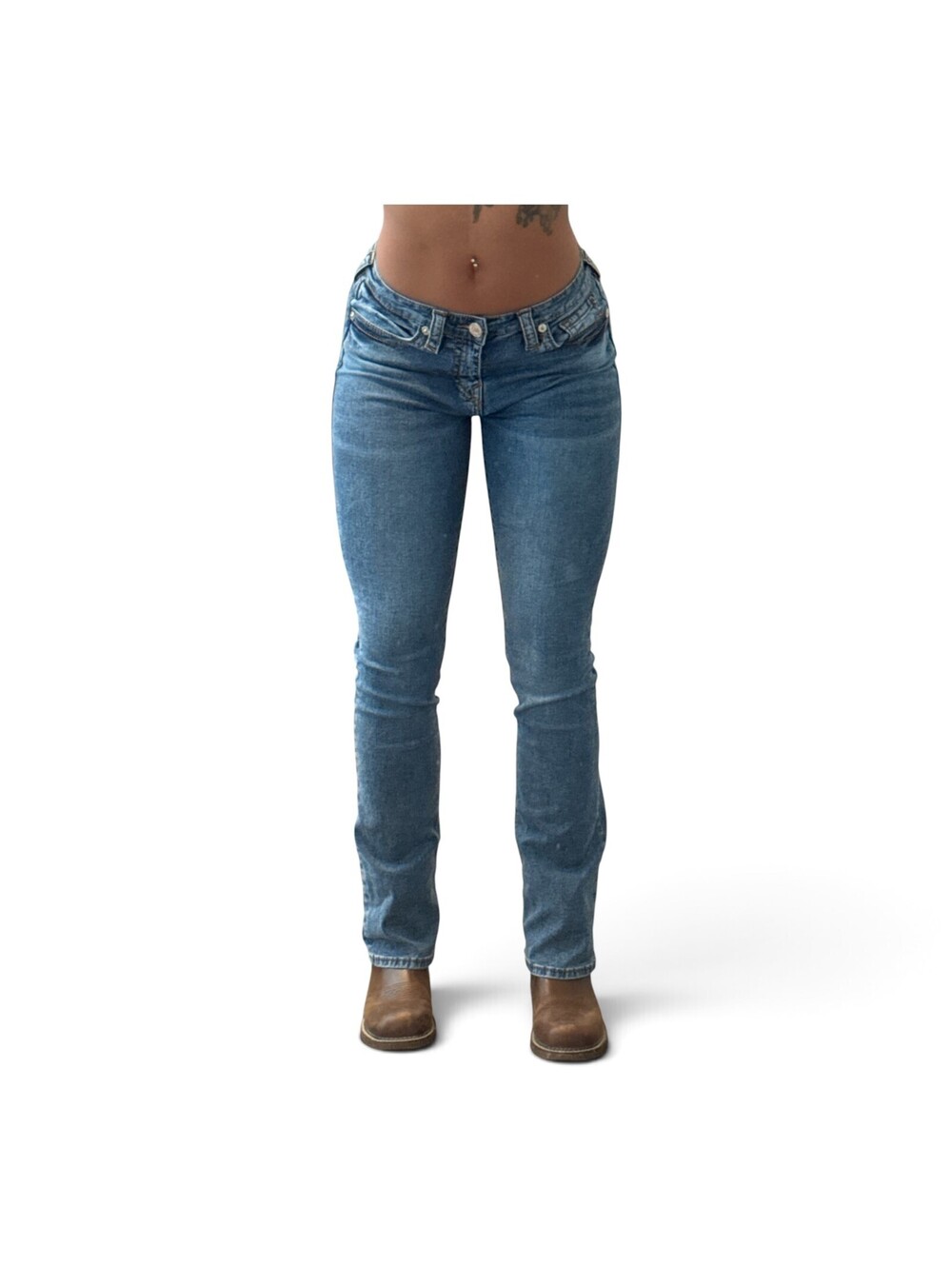 True Religion Becca Mid Rise Bootcut Jeans